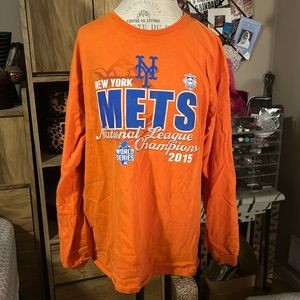 New York Mets National League Champions 2015 Long Sleeve Shirt - XL